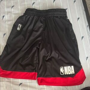 NBA Black and Red Athletic Shorts